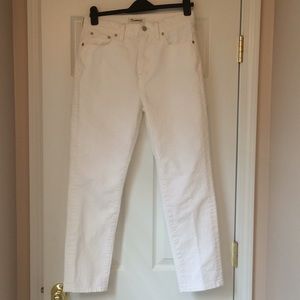 Madewell White Perfect Summer Jean
